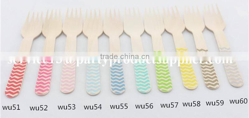 Party Supplies Wooden Fork and Spoon