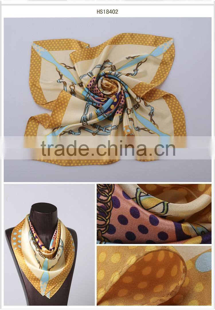 100% silk piano shawl, branded scarfs green