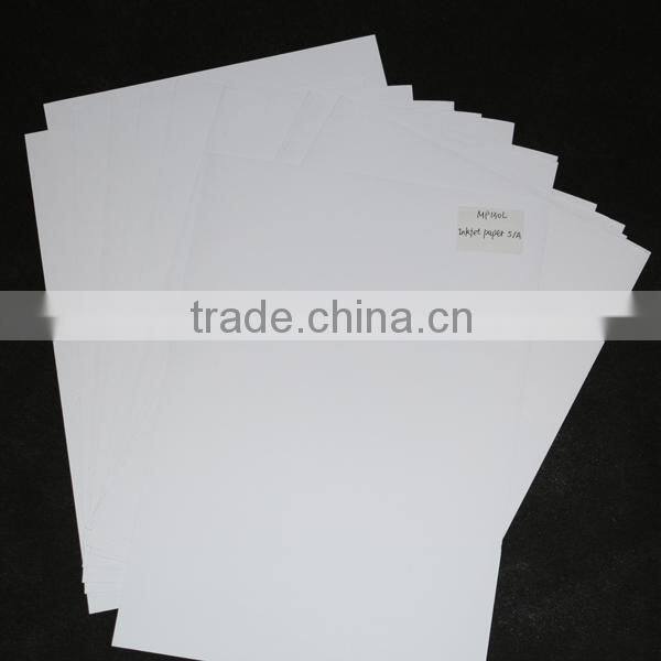 High tack self adheisve 128g matte coated paper