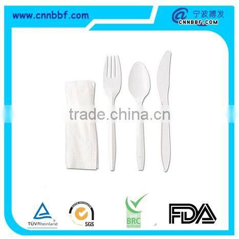disposable plastic cutlery green material disposable plastic cutlery set