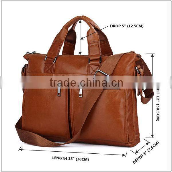 100% genuine leather handbags long strap messenger bag china