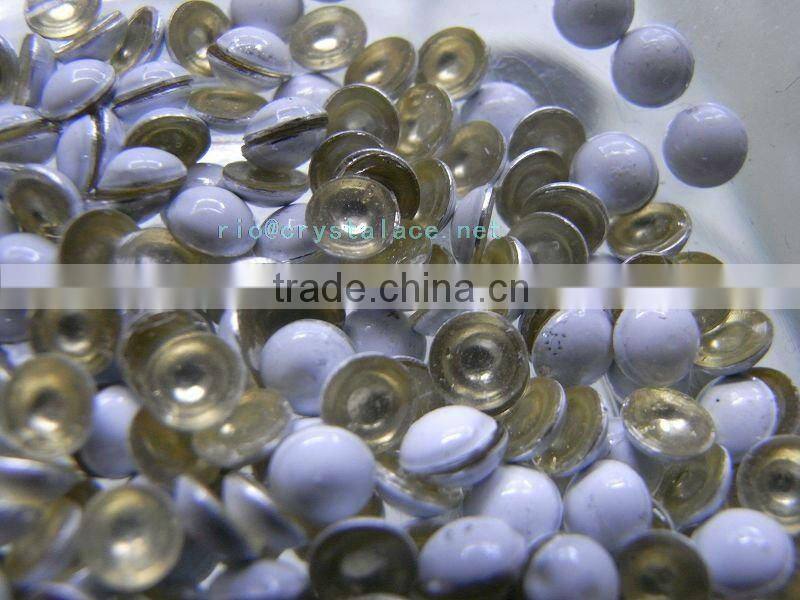 Garment accessory iron on brass studs
