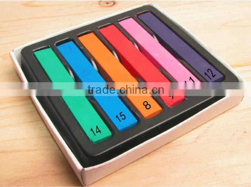 2013 china hot selling fashion colorful hair chalk 12/24 colors for sale