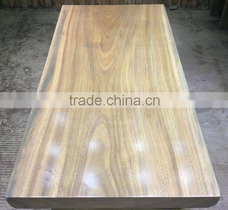 2016 Hot Sales Africa Style Side Sceap Pure Yellow Rose Wood Table Top