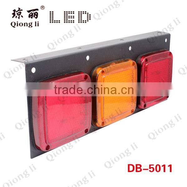 ISO9001 approval square long back up led combination tail light