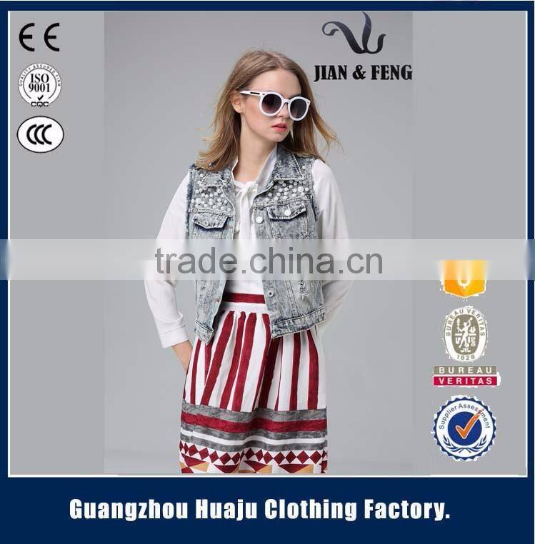 2016 Fashion detachable hood child denim vest kids jean vest waistcoats for girls