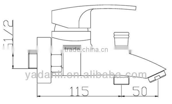wall mounted tub faucet with shower 3021