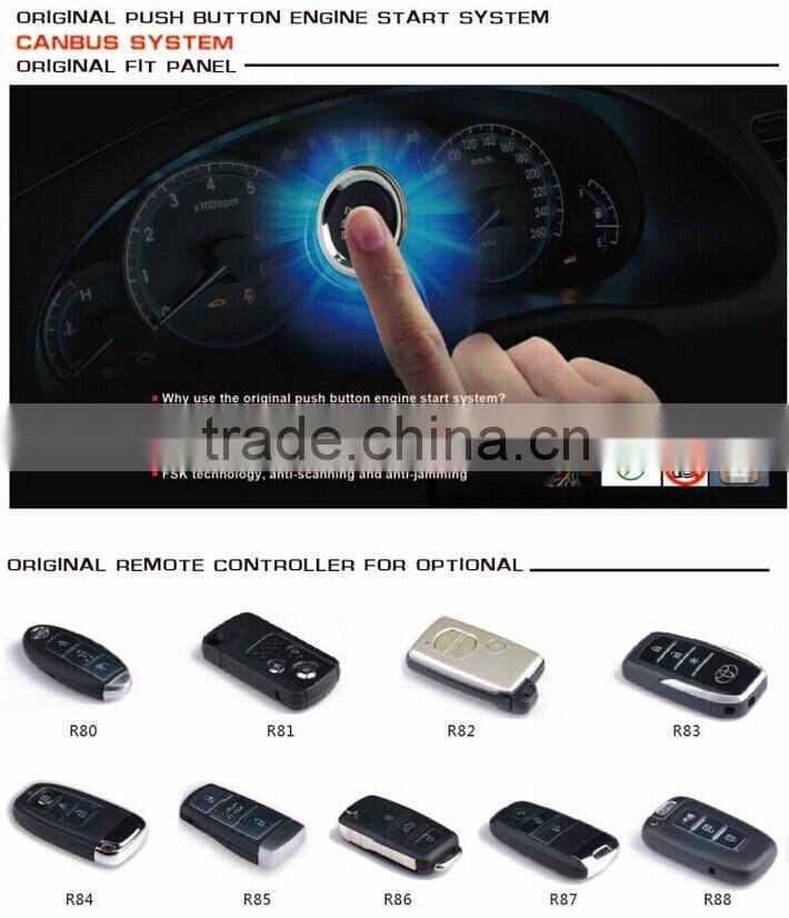 Fashion hot sell rfid passive keyless entry push button engine start system