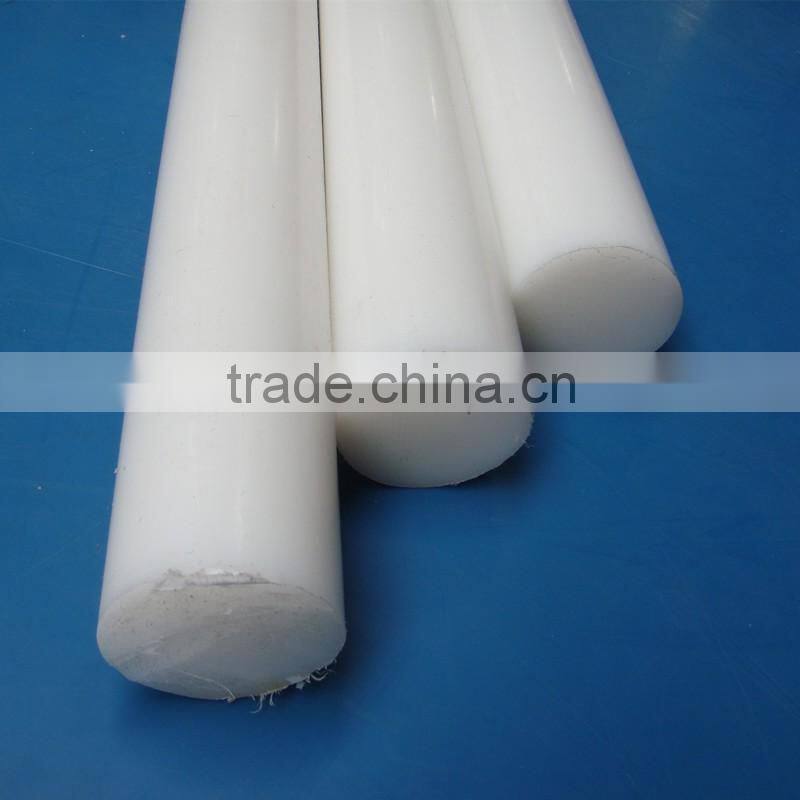 Plastic products customized length thin diameter D65 round uhmwpe hdpe plastic rod bar