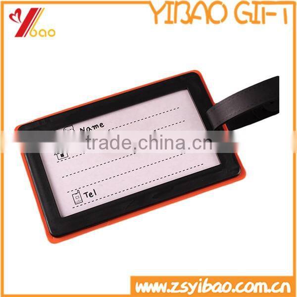 Customized design soft pvc travel luggage tag for promotional