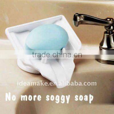 2015 Hot Sell Waterfall Soap Dish saving soap and No more soggy soap