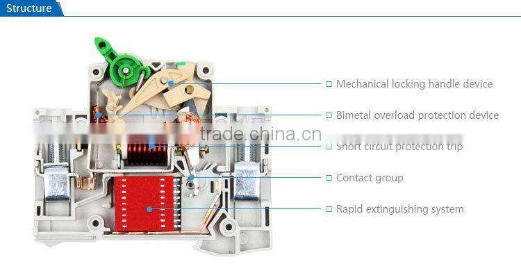 SAIP/SAIPWELL Manufacture Earth Leakage Type PV Application 4 Pole Current Circuit Breaker