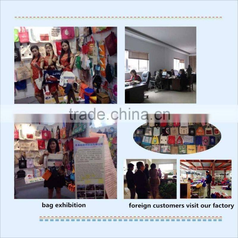 factory wholesale cotton denim shopping bag with customized logo