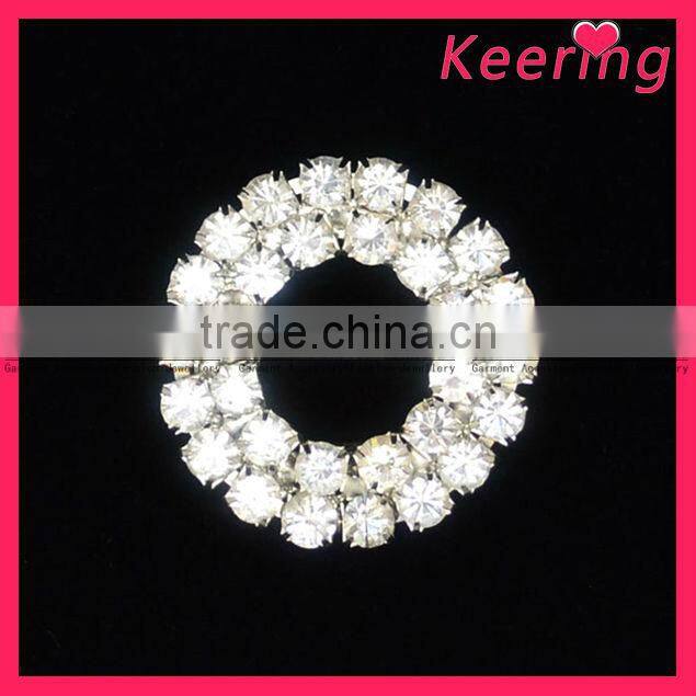 Two row rhinestone buckle(WCK-573)