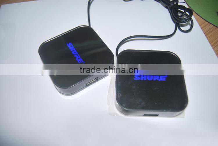 Computer mirror usb 2.0 hub 4 port with light-up logo