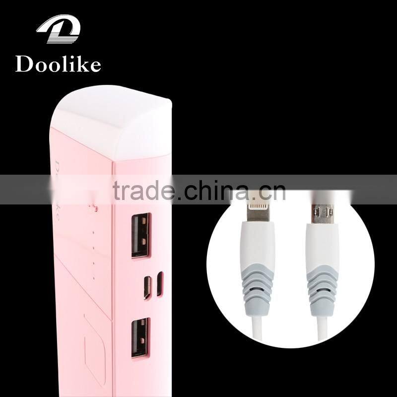 Real Capacity 10000mah Power Bank OEM High Quality Portable Power Source With LED Torch Light