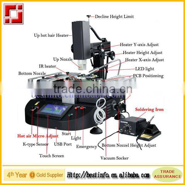 BGA Rework Station with LED Light Double Protective Devices Computer Repair Machine BGA Chip Repair Machine for Motherboard