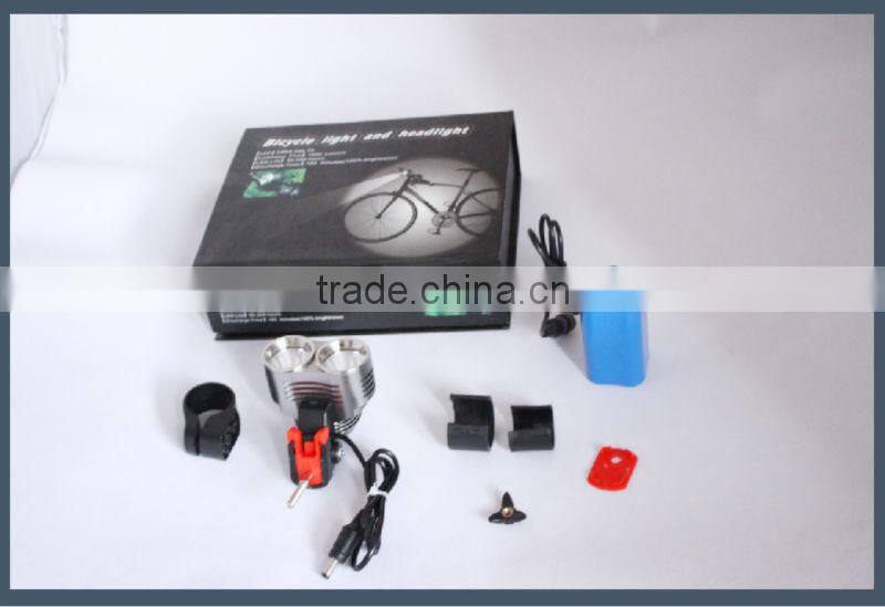 rechargeable high power bicycle lights aluminum LED bike lamp