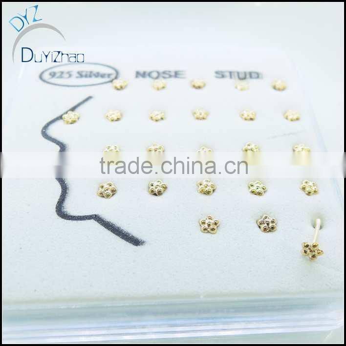 fashion foot shape gold nose ring