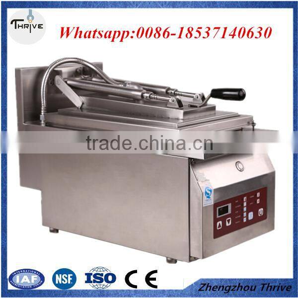 Popular snack machine small business dumpling frying machine/dumpling process machine/fried dumpling machine