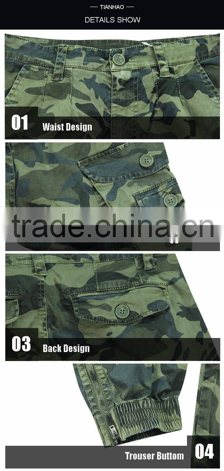 Men Camo Army Trousers