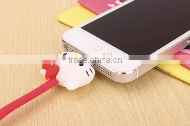 2015 Newest product factory price Led Cartoon Light USB Data Charge cable Cell Phone USB Cable for iPhone 5/5s/5c/6/plus