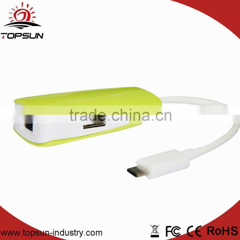 Wholesale 3.1 Type C data cable to microUSB male for mobile phone
