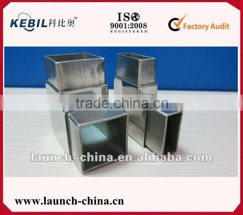 stainless steel 4 way square tube connector