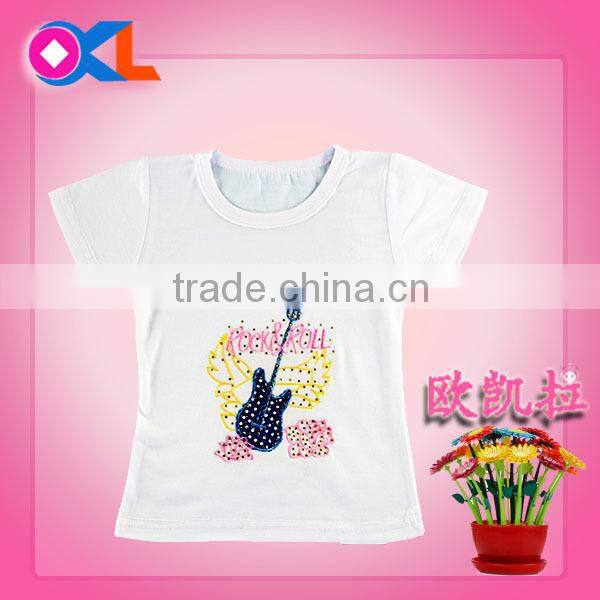 New arrival fashionable cute wholesale best quality kids clothes t shirt cartoon printing