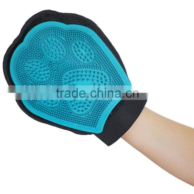 Paw shape TPR grooming for Cat & Dog Right & Left Handed Fit - Eco Friendly - Soft & Gentle Shedding Brush