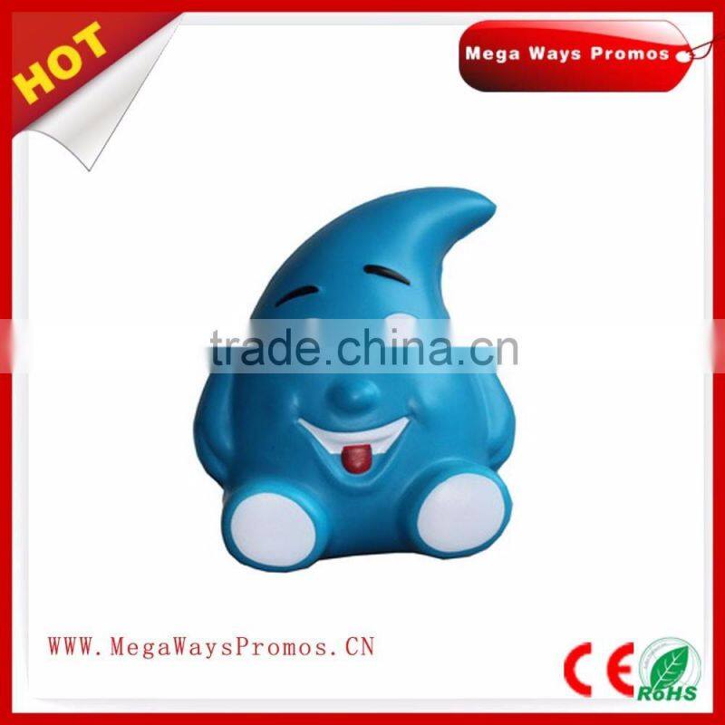 new plastic cartoon characters pu stress Drop man