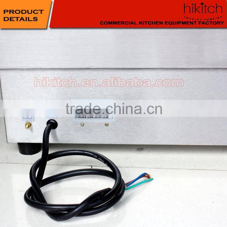 Restaurant kitchen equipment electric half Griddle teppanyaki and half grill WITH 2 Thermostat passed CE.