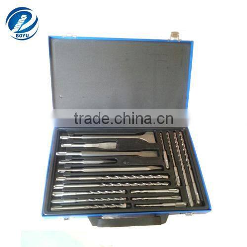 17pcs SDS hammer drill and chisel set