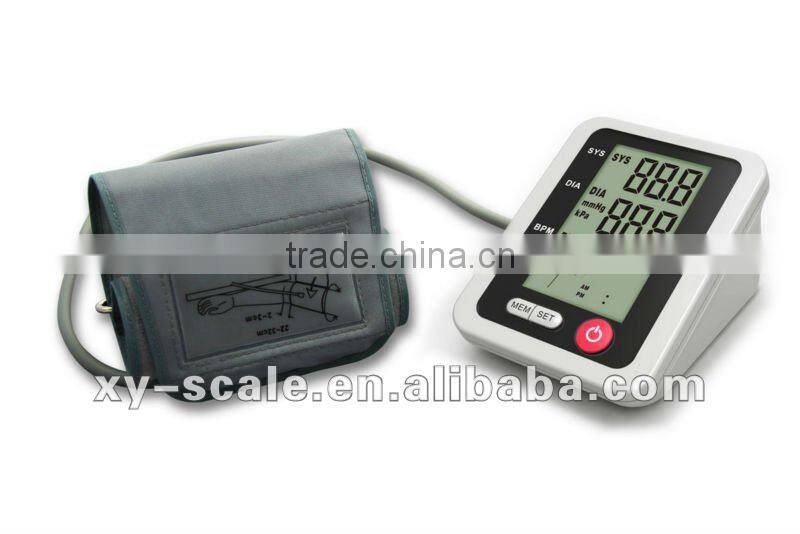 Arm blood pressure monitor, Low noise tech. Auto-Reading Blood Pressure Monitor Arm type