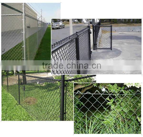 Durable protective chain link fence for grasslands field