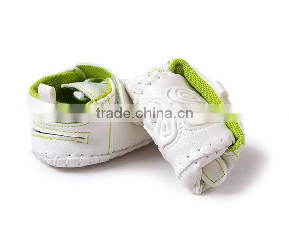 top quality new born baby kids soft half rubber soled toddler pu sandal shoes