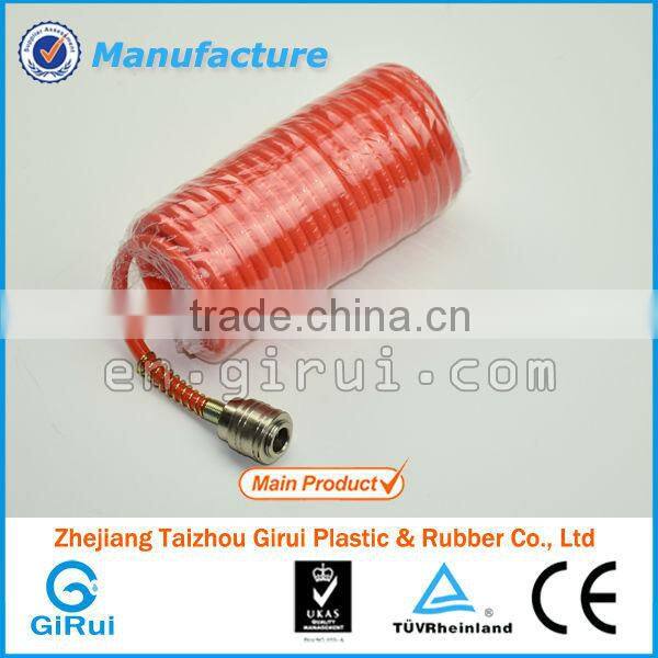 blue/black/brown/red/green 1/4" Air Hose, PU Coil tube with coupler