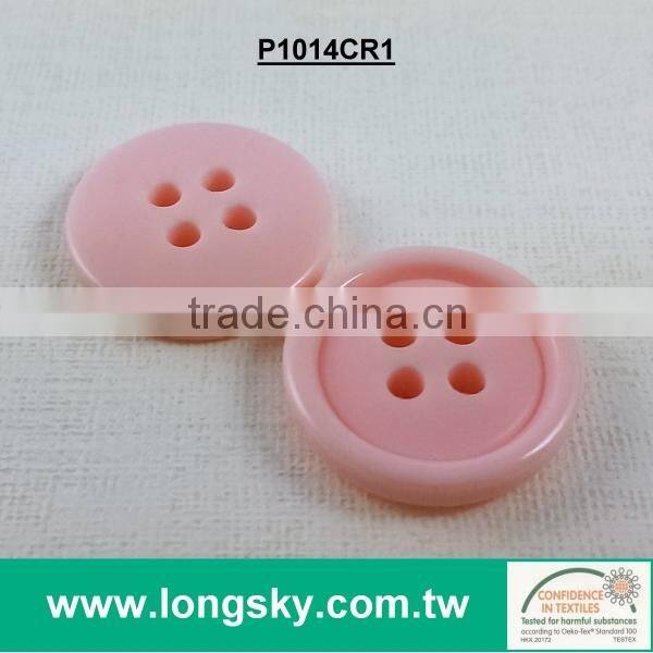 (#P1292-07) eco friendly customized fashion designer colourful round resin clothing button
