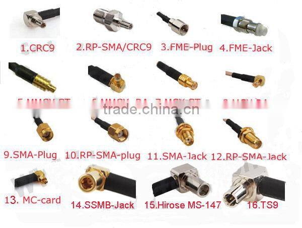 2014 April NEW 5dBi 3g aerial 3g antenna CRC9 Magnetic mounting antenna gsm 3G RG-174 CRC9/SMA/MCX/customize