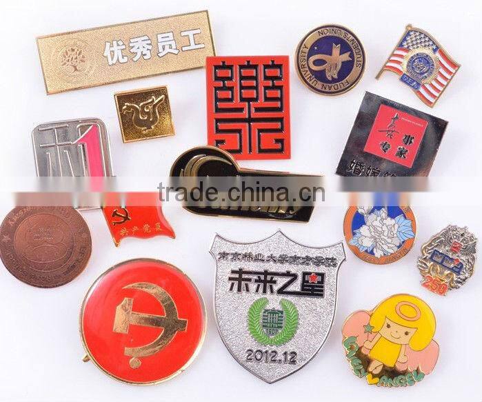 Flower shape butterfly shape badge company logo badge souvenir badge