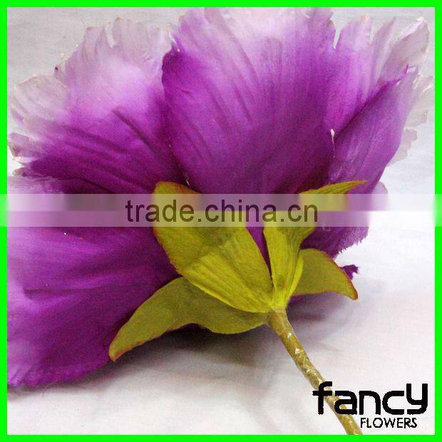 Single purple gauze artificial peony decoration flower