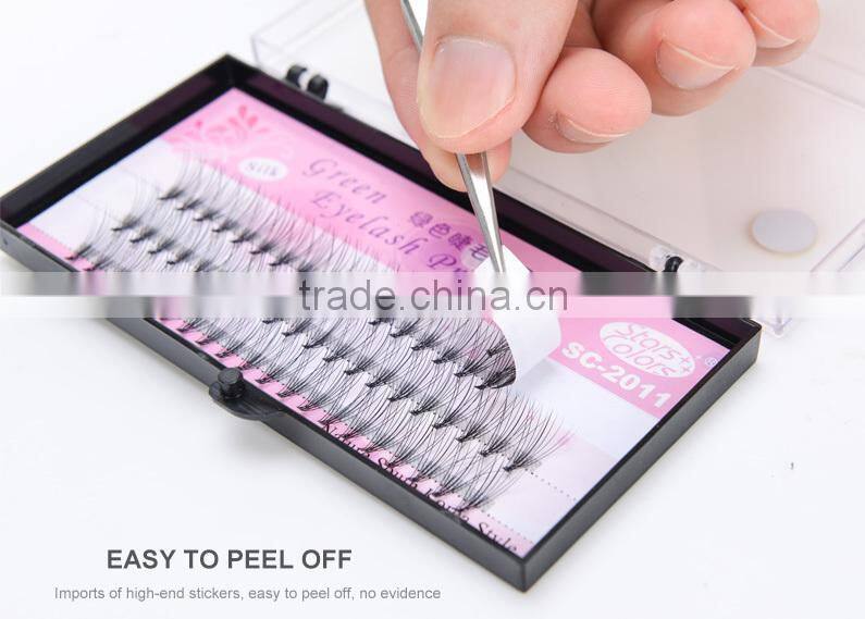 Hand-made pre-made 10D high quality silk flare eyelash extension lash black color