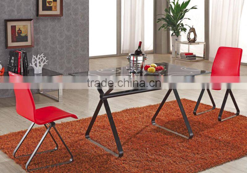 L858 Hot Selling Home leisure Black Tempered Glass Classic Coffee Table