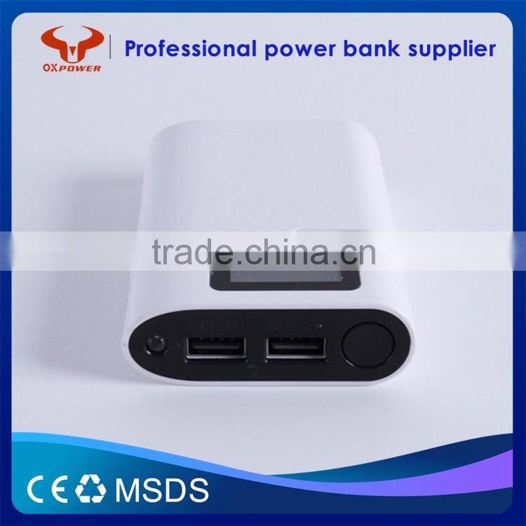 2016 professional factory cheapest price hot sell high capacity 2usb fast charging portable 7800mah power bank