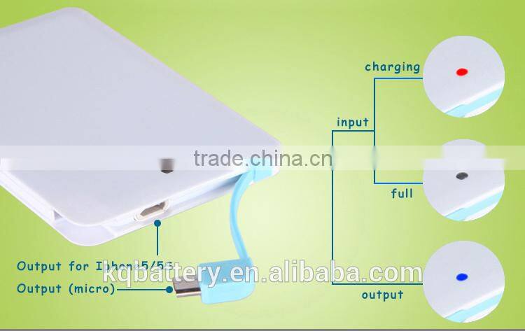 Custom Logo Ultra Thin Credit Card Power Bank