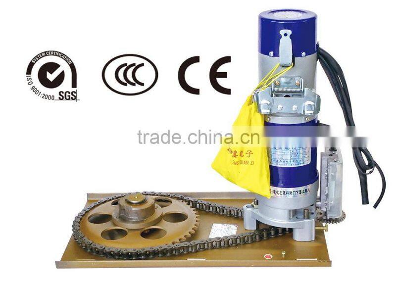 Low energy electric motors for roller shutter doors