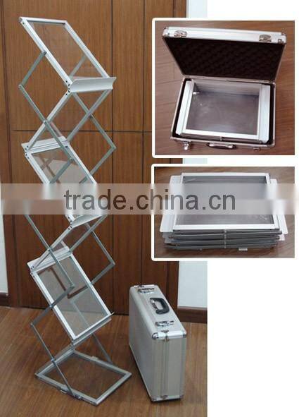 A4 aluminium Portable Literature holders Rack from china
