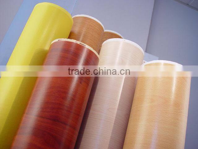 PVC wooden film /Wood color sticker for home decoration