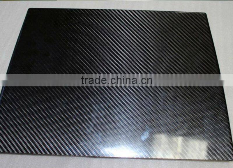 FPV/RC Parts 1.0x500x600mm 3K Twill Glossy Full/100% Carbon Fiber Plate Sheet for Hobby Toy