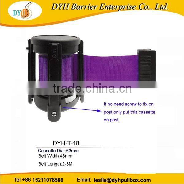 2m ABS braking system crowd control cassette retractable belt tape cassette